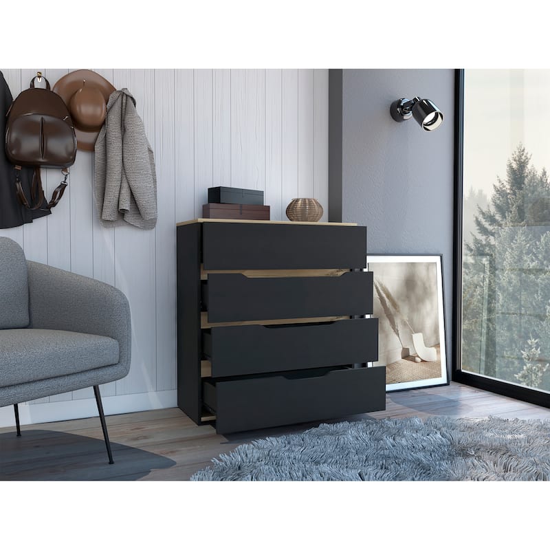 Four Drawers Dresser with Superior Top