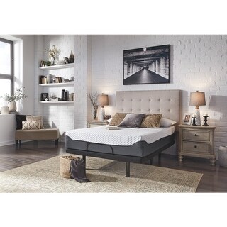 Signature Design by Ashley Chime Elite 12 Inch Adjustable Base with Mattress