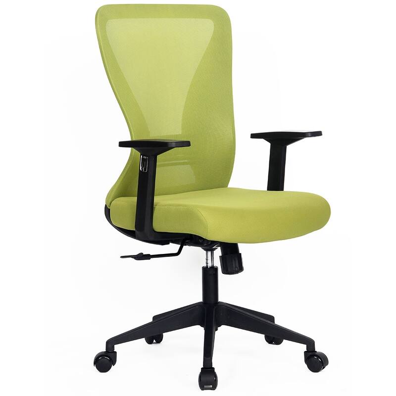 Modern Home Xelo Solo Mid-Back Desk/Office Task Chair, Computer Ergonomic Mesh Back Lumbar Support with Armrests