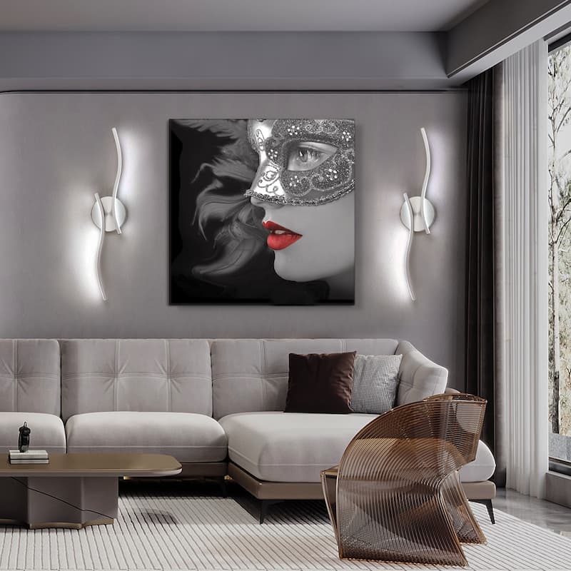 23.6'' Dimmable Intergrated LED Wall Sconce 6000K Bathroom Vanity Light