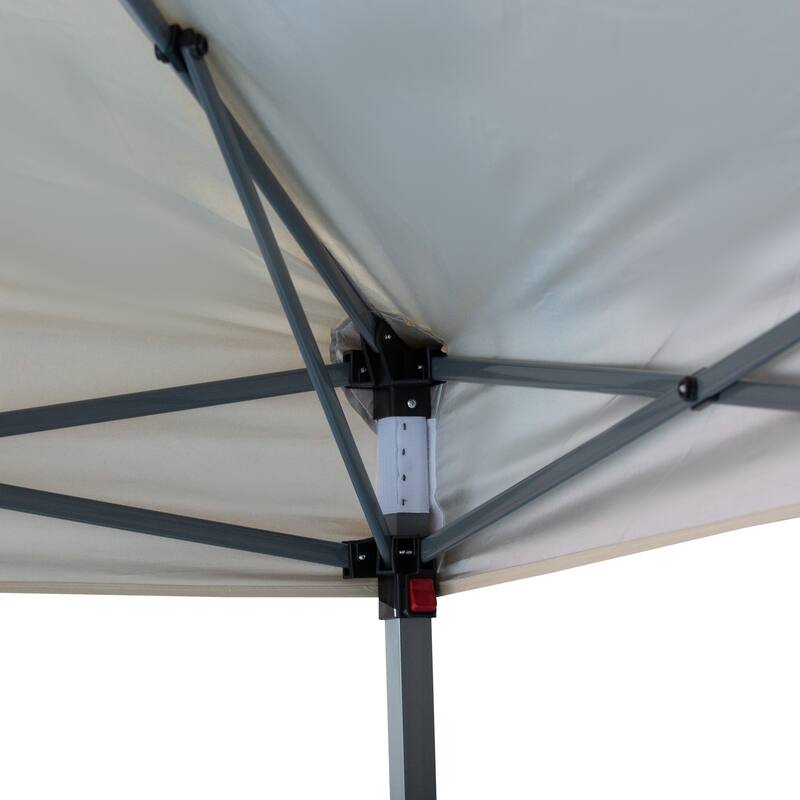 Outsunny Pop-up Canopy 10' x 10' Vendor Tent w/ Removable Mesh Walls