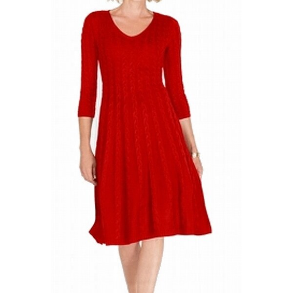 cable knit dress womens
