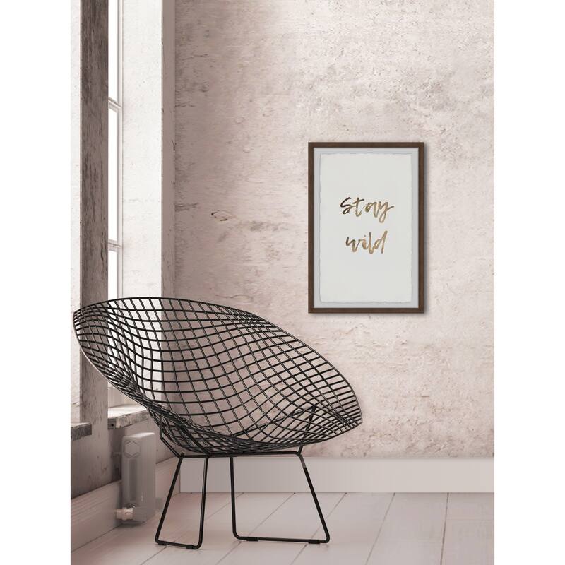 Stay Wild Framed Wall Art, Elegant Home Touch - Sophisticated Artwork for Refined Décor