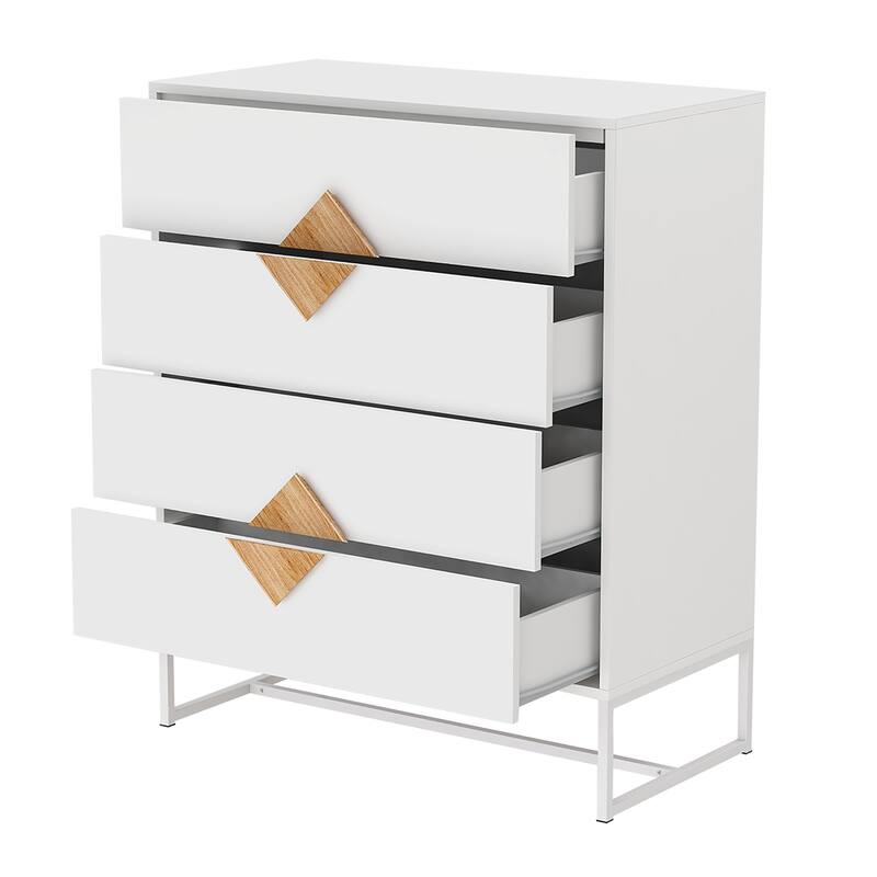Solid Wood Dressers with 4 Drawers