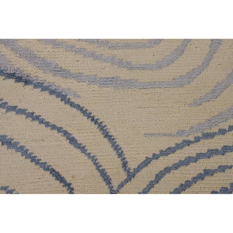 All-Over Gabbeh Oriental Area Rug Hand-Knotted Wool Carpet - 6'0" x 8'9"