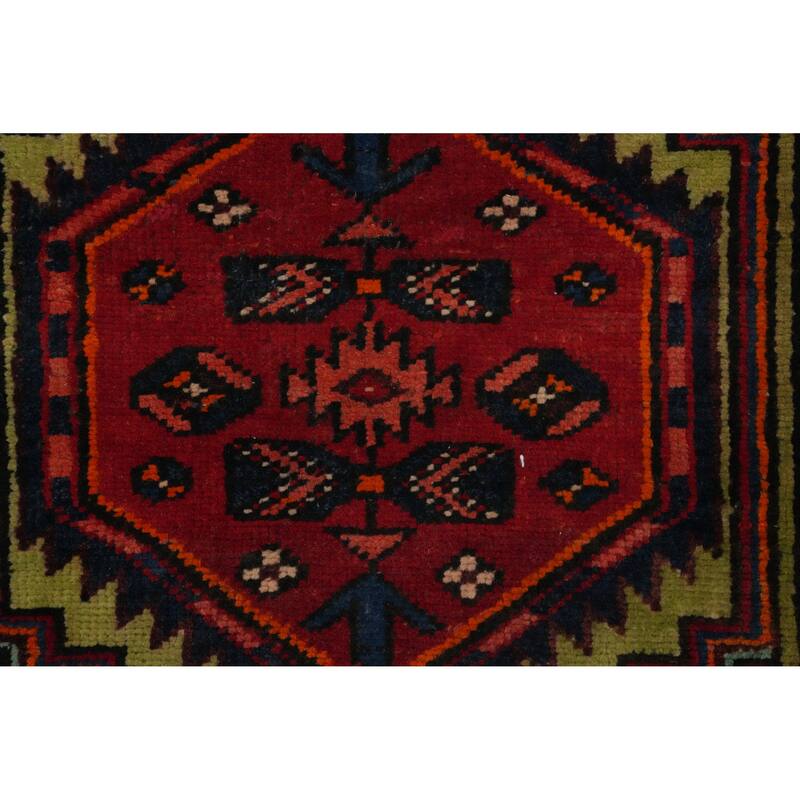 Hand Knotted Oriental 100% Wool Carpet Traditional Tribal Red Ardebil Area Rug - 5' 2'' X 3' 0''