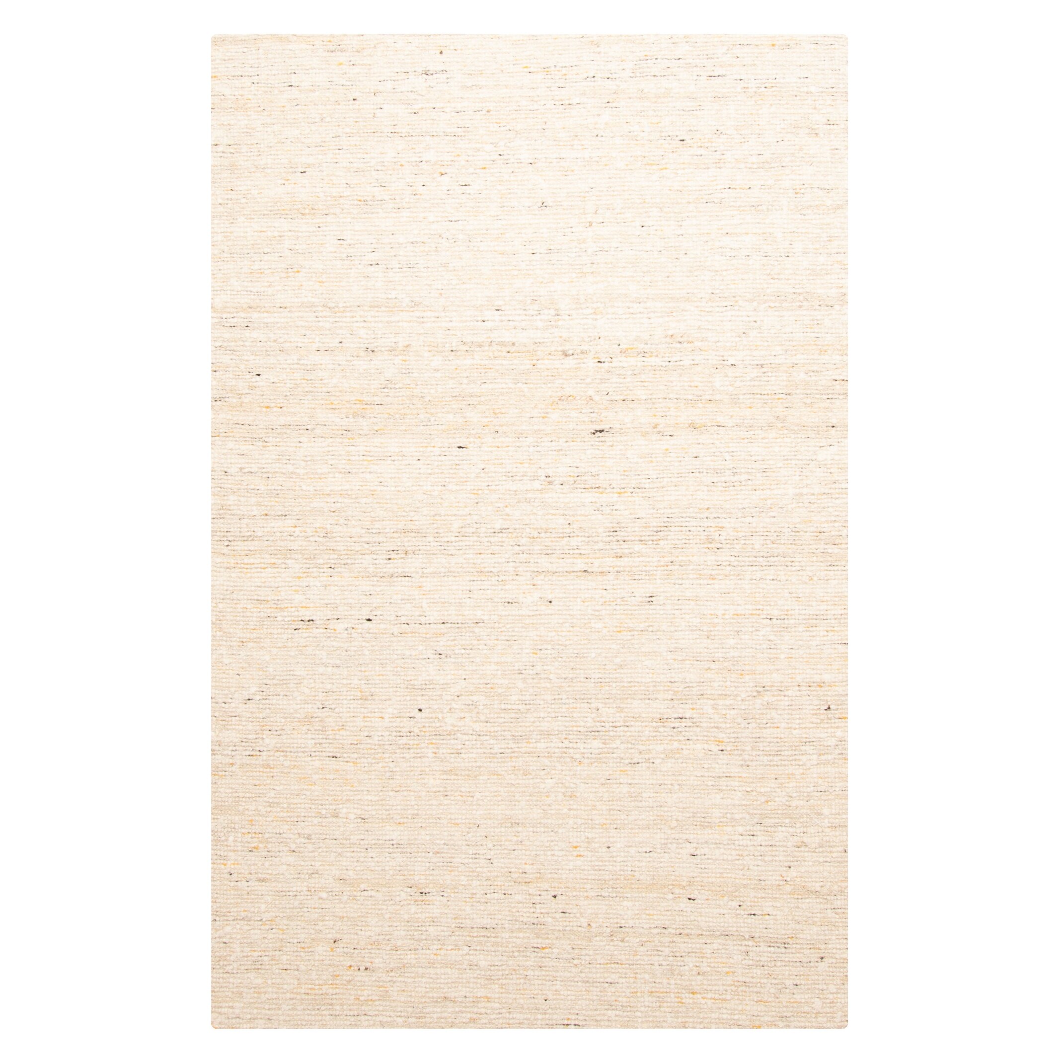 ECARPETGALLERY Braid weave Sienna Cream Wool Rug - 5'0 x 7'8