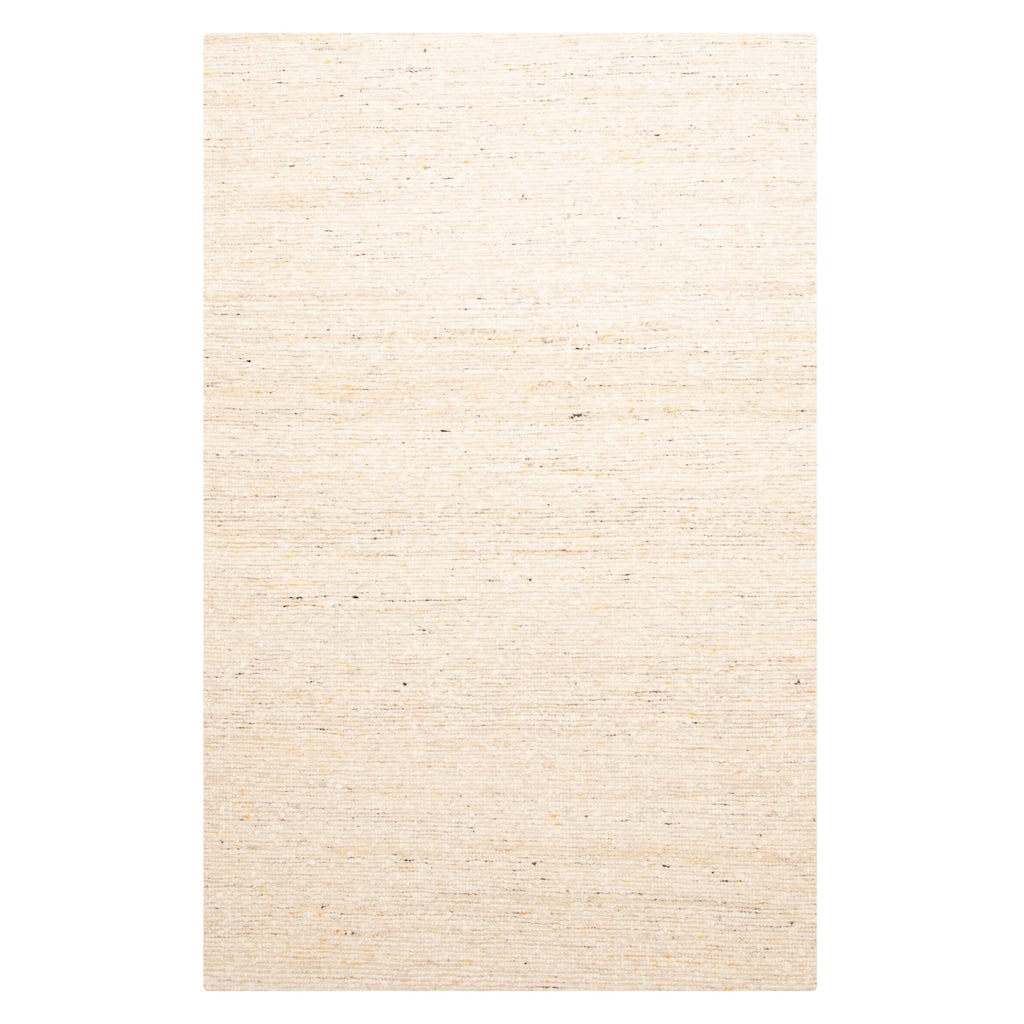 ECARPETGALLERY Braid weave Sienna Cream Wool Rug - 5'0 x 7'8