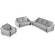 preview thumbnail 13 of 16, Modern Simple Style Sofa Comfortable Seat Cushion Set Fine Velvet Upholstered Couch Furniture for Home or Office (1+2+3 Seat)