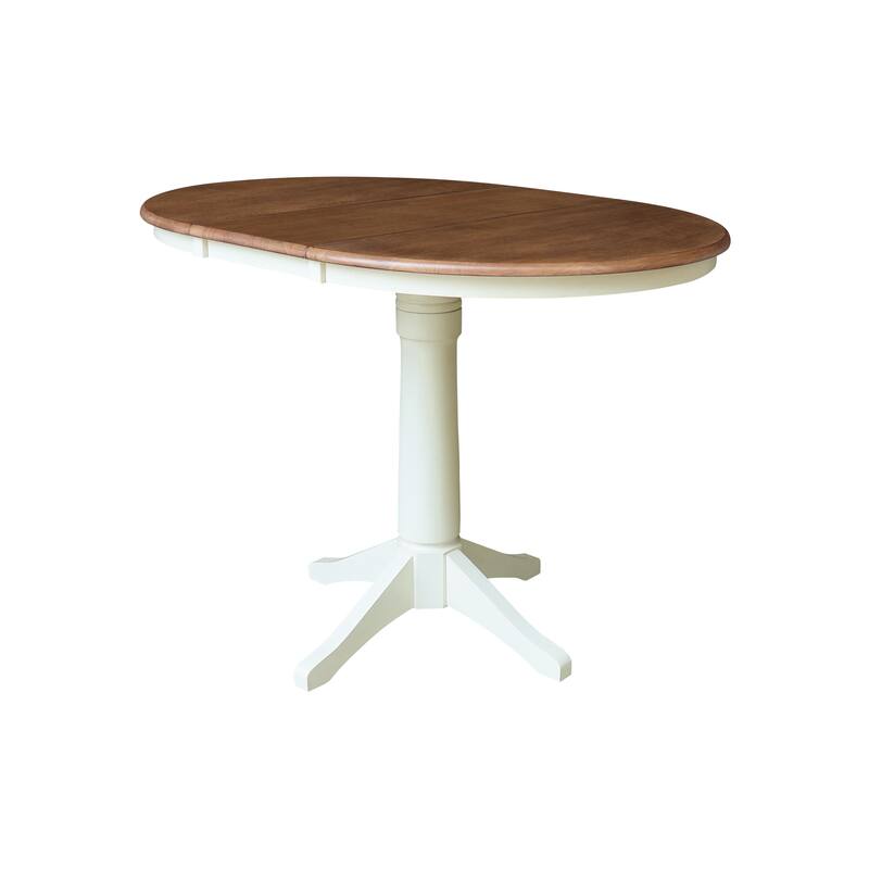 36" Round Extension Table with Counter Height Stools