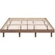 preview thumbnail 8 of 7, Wooden Queen Platform Bed Frame for Kids Teens Adults, Queen Size Bedframe with Solid Wood Slats Support, Not Included Headboard
