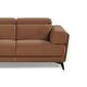 preview thumbnail 7 of 5, Contemporary Brown Living Room Loveseat with Adjustable Headrest