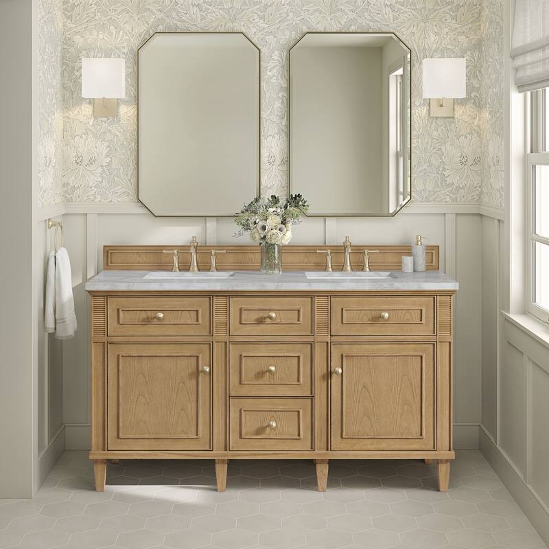 James Martin Vanities 424-V60D-FVSL Lorelai 60" Free Standing Double
