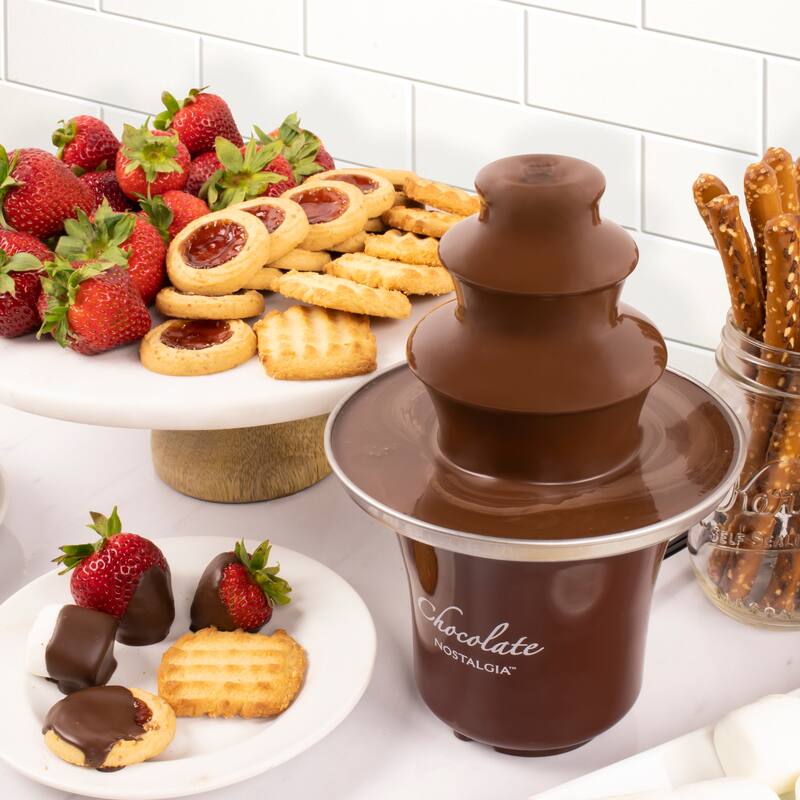 Nostalgia CFF3BR 3Tier 1/2Pound Chocolate Fondue Fountain Bed Bath