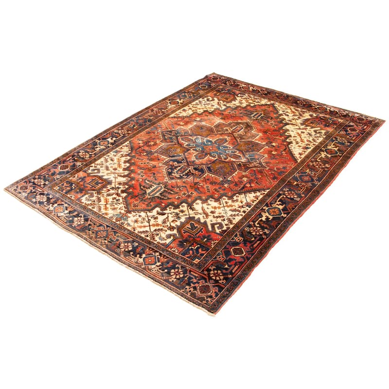 ECARPETGALLERY Hand-knotted Sarabi Dark Copper Wool Rug - 6'6 x 8'10