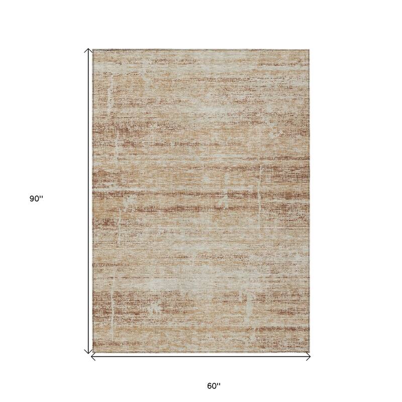 HomeRoots Abstract Transitional Rectangle Outdoor Rug