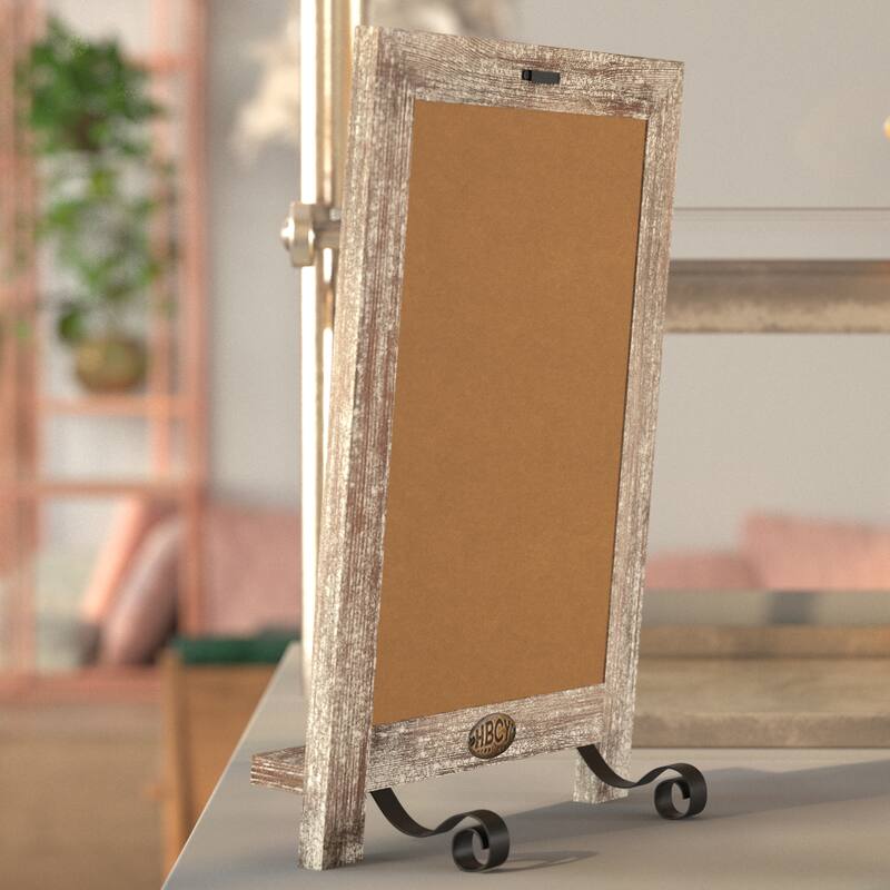 Freestanding Tabletop or Wall Mount Magnetic Chalkboard