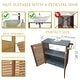 preview thumbnail 4 of 3, Wall-Mounted Sink Cabinet Elements 2 Doors Acacia Gray