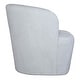 preview thumbnail 5 of 6, Solid Barrel Style Swivel Chair - 30.5" - Blue