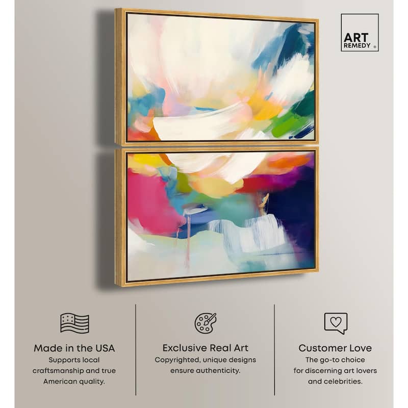 Riot of Color I Canvas Set of 2 by Art Remedy