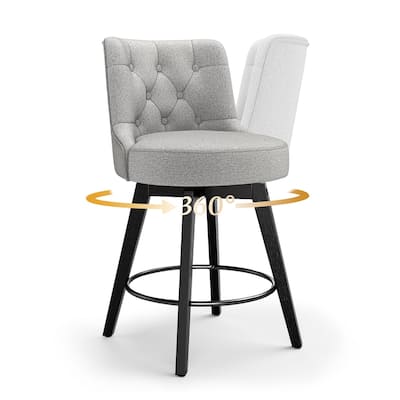 26" Counter Height Bar Stools Swivel Bar stool for Kitchen Island - 26" H
