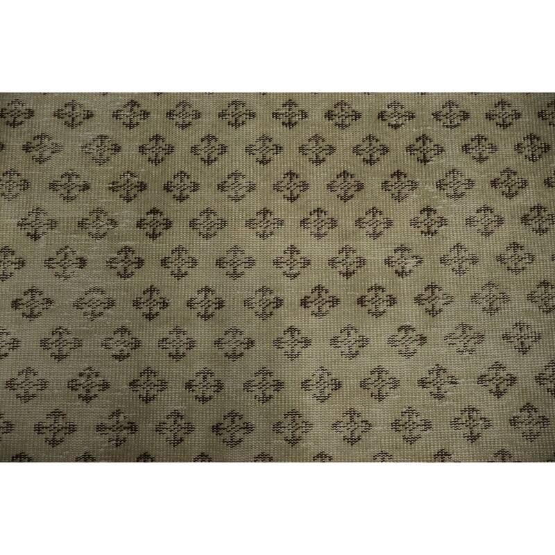 Hand Knotted Oriental 100% Wool Carpet Transitional Floral Beige & Ivories Anatolian Area Rug - 9' 3'' X 5' 10''