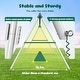 preview thumbnail 7 of 16, Hapfan 7.3ft Tall 600lb Heavy Duty Swing Set with 1 Platform Swing, 2 Belt Swings,A Frame Metal Swing Set