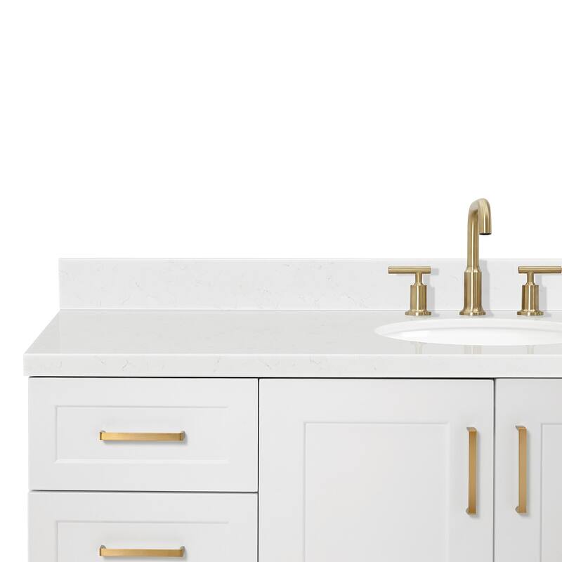 Ariel Q060SCQOVO Taylor 60" Free Standing Single Basin Vanity Set with