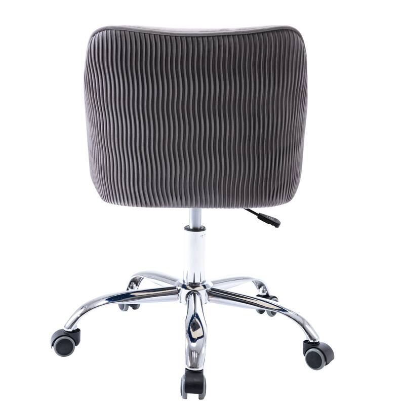 Corvus Braff Velvet Upholstered Adjustable Ergonomic Office Chair