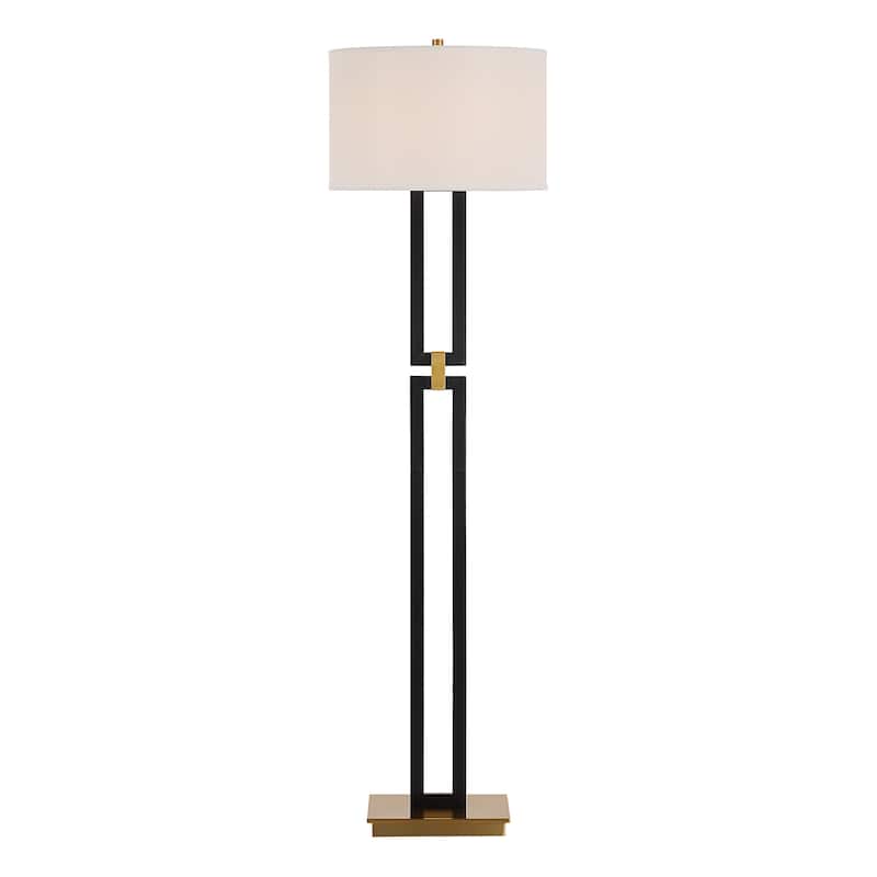 Everren Theo 64.5" Height Floor Lamps, Matte Black - Matte Black