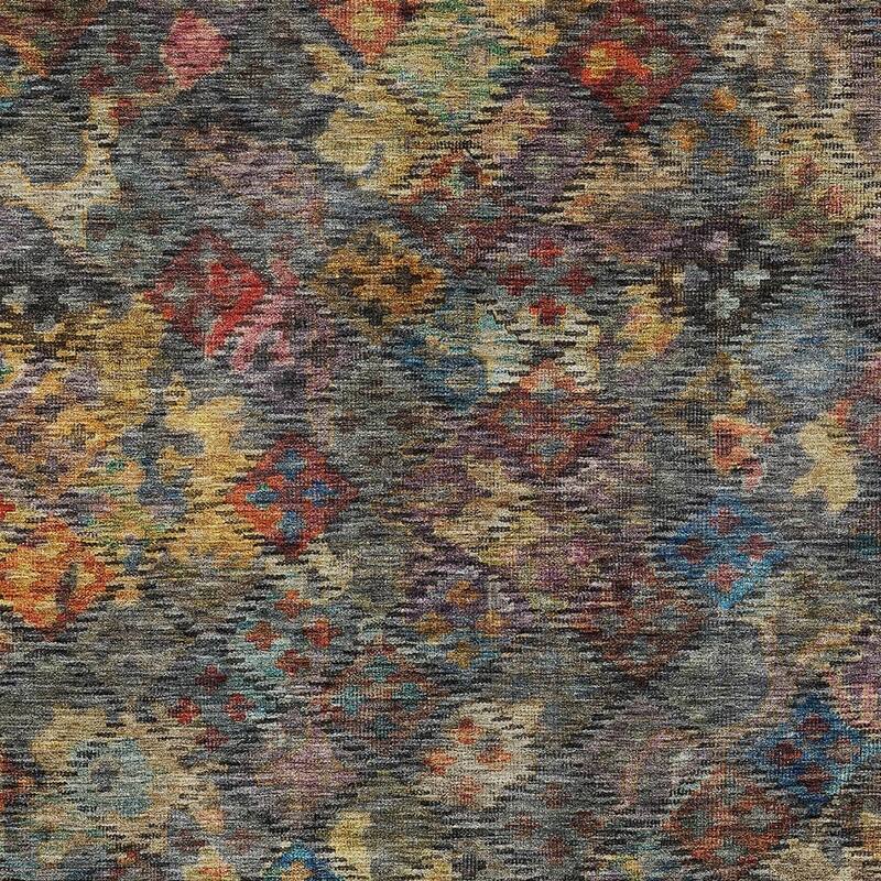 HomeRoots Floral Traditional Rectangle Outdoor Rug