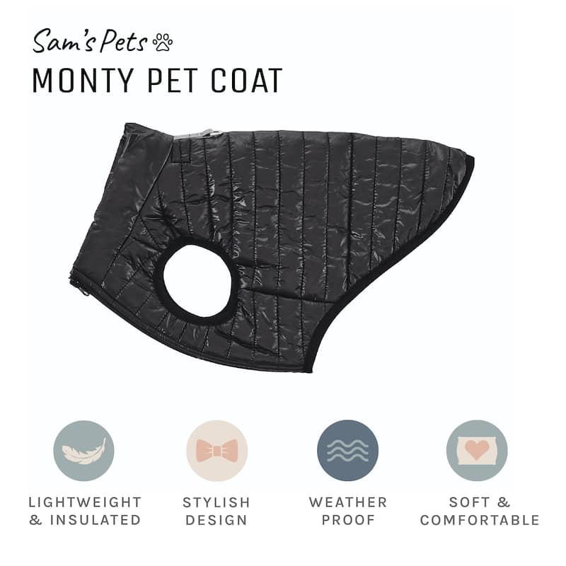Monty Puffer Jacket In Black / Size :Medium - Medium