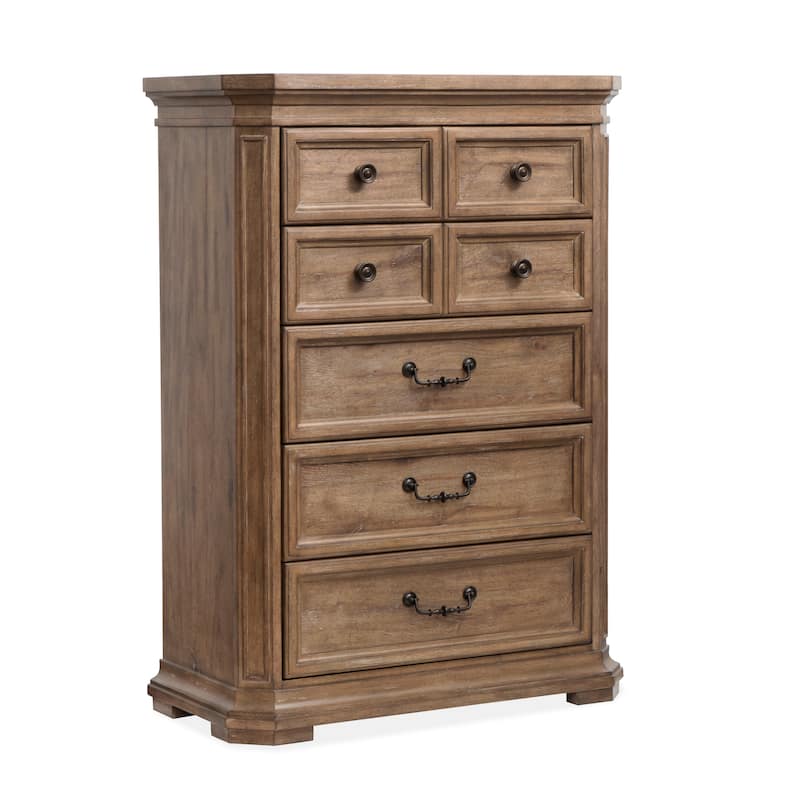 Magnussen Home Adler Court Florentine Walnut Drawer Chest - 5-drawer