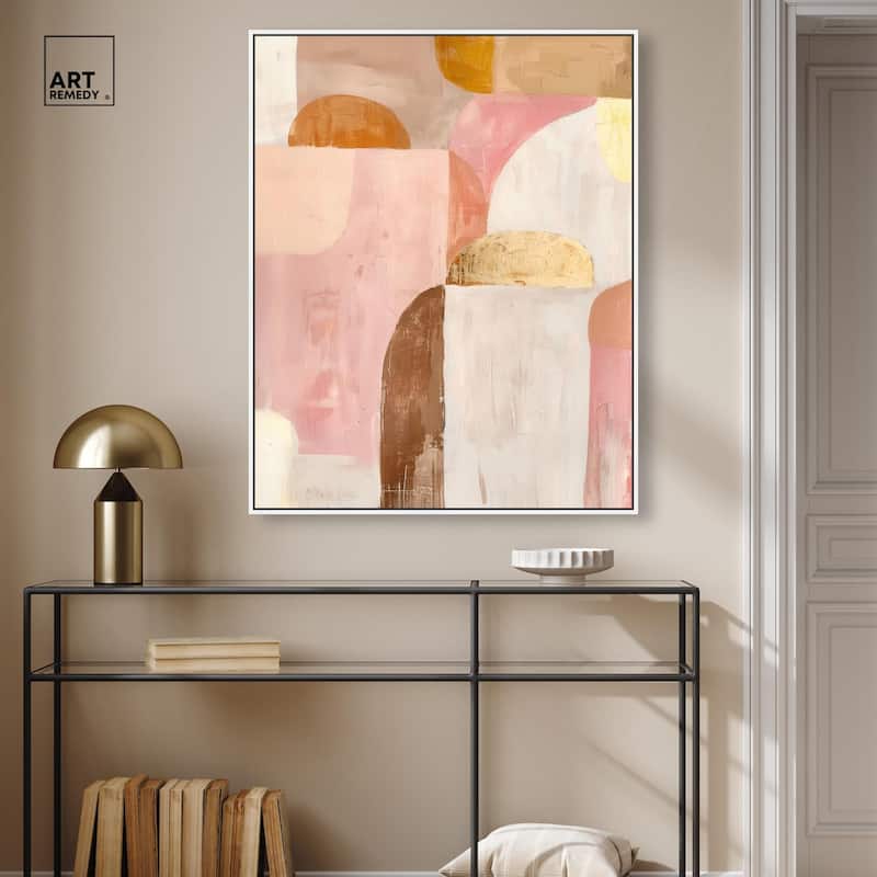 Rose Quartz and Sand II Canvas by Art Remedy