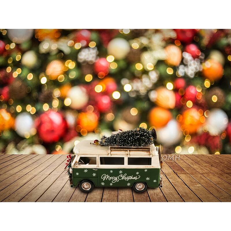 Handmade 1960s Volkswagen Bus Christmas Model