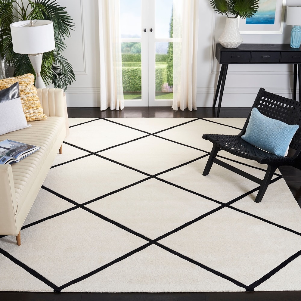 SAFAVIEH, Handmade Chatham Ezzelina Modern Moroccan Wool Rug