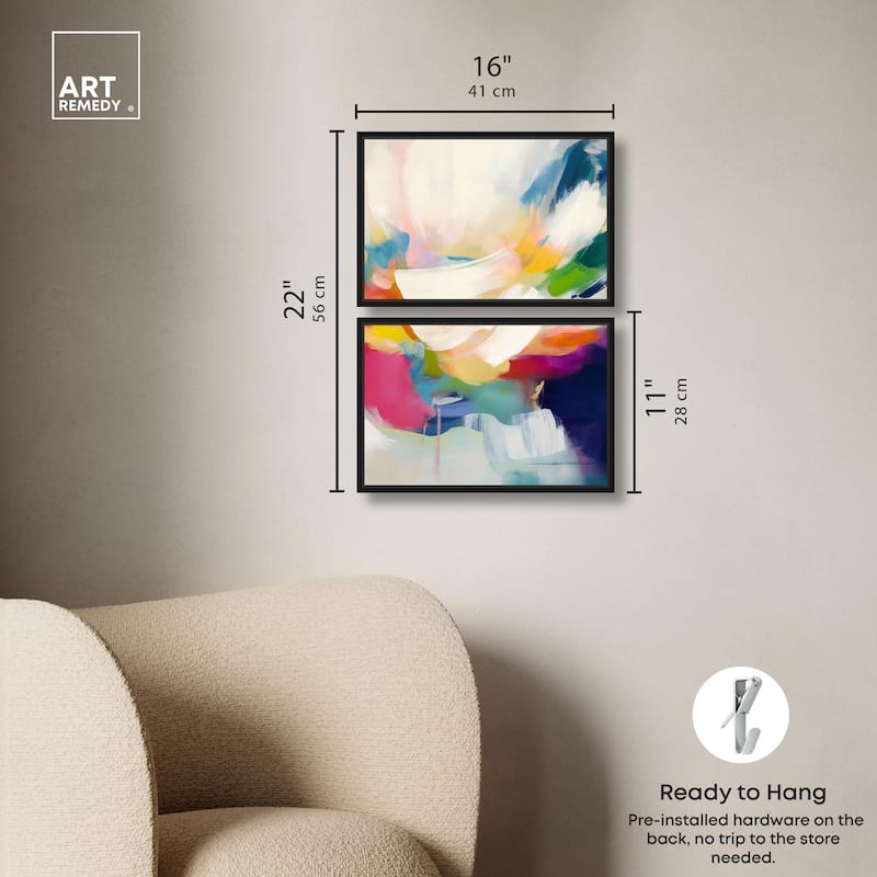 Riot of Color I Canvas Set of 2 by Art Remedy