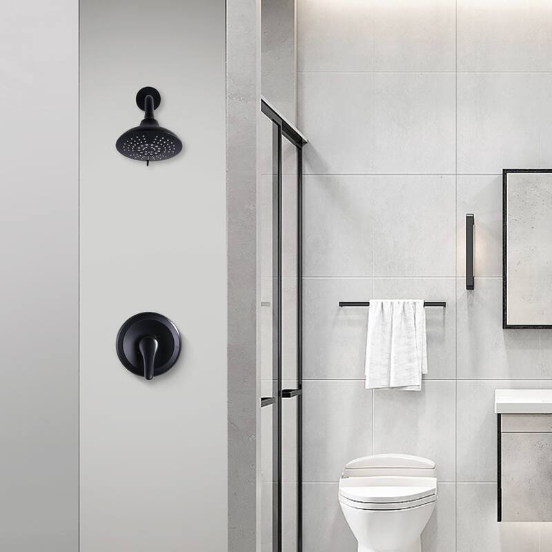 WOWOW Single Handle 5-Spray Shower Faucet with Pressure Balance
