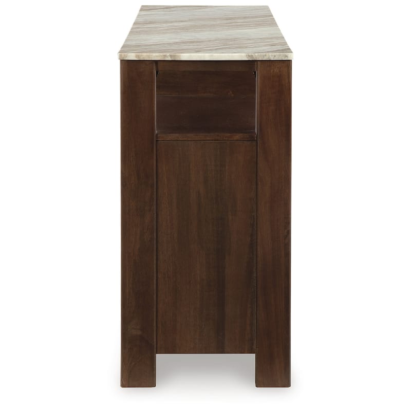 Signature Design by Ashley Tobinville Dark Brown/Gray Accent Cabinet - 67.5" W x 15.63" D x 30.25" H
