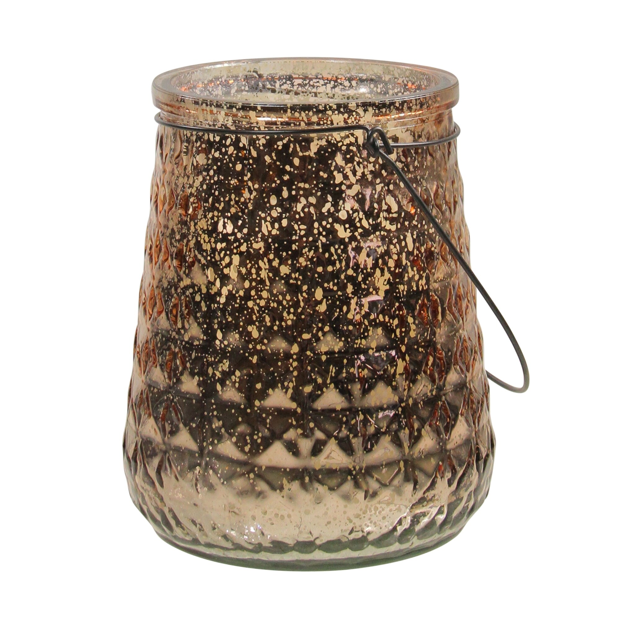 Shop 14 Winter Light Platinum Textured Mercury Hurricane Glass