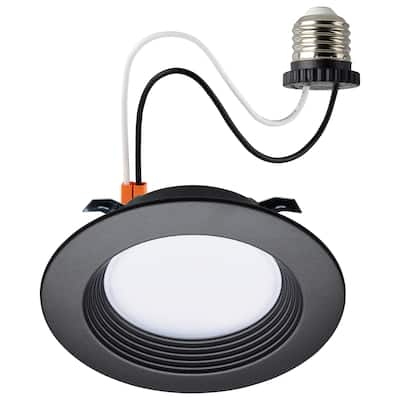 6.7 Watt LED Downlight Retrofit 4 Inch CCT Selectable 120 Volts Bronze Finish