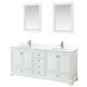 Option White / Giotto Quartz Top / Polished Chrome