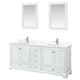Option White / Giotto Quartz Top / Polished Chrome