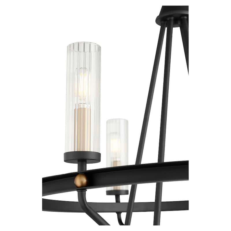Quorum International 629-6-80 Empire 6 Light 26" Wide Ring Chandelier