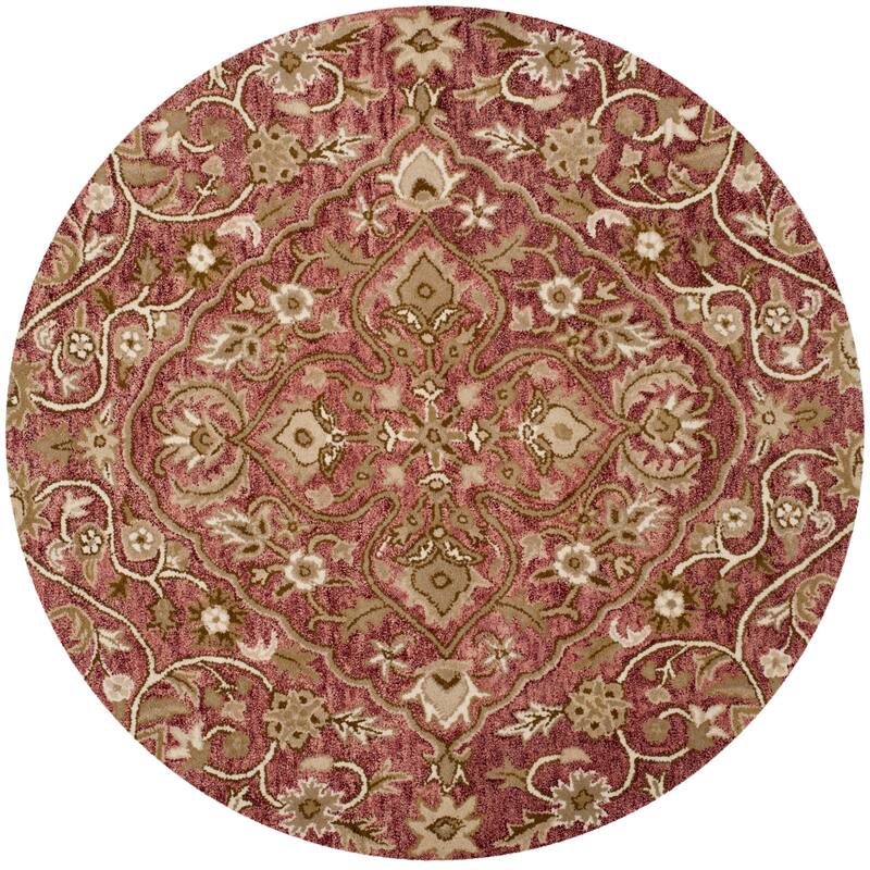 SAFAVIEH Handmade Bella Zaharinka Modern Floral Wool Rug