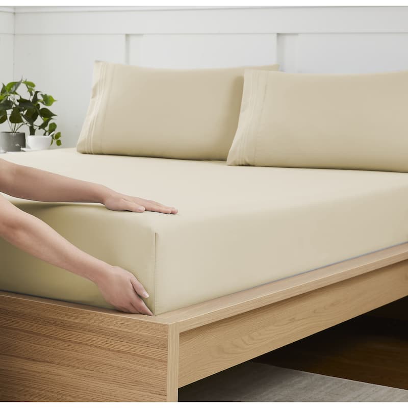 Sweet Home Collection 1500 Series Microfiber Fitted Sheet