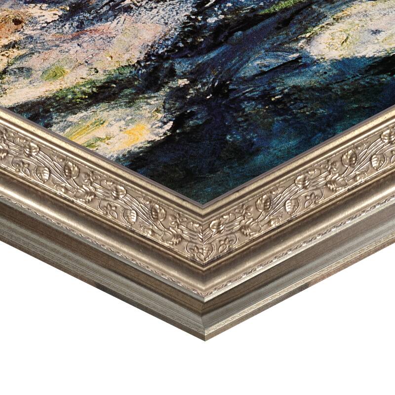Masterpiece Art Gallery| Waterlilies at Giverny by Claude Monet - Framed Canvas Art Print