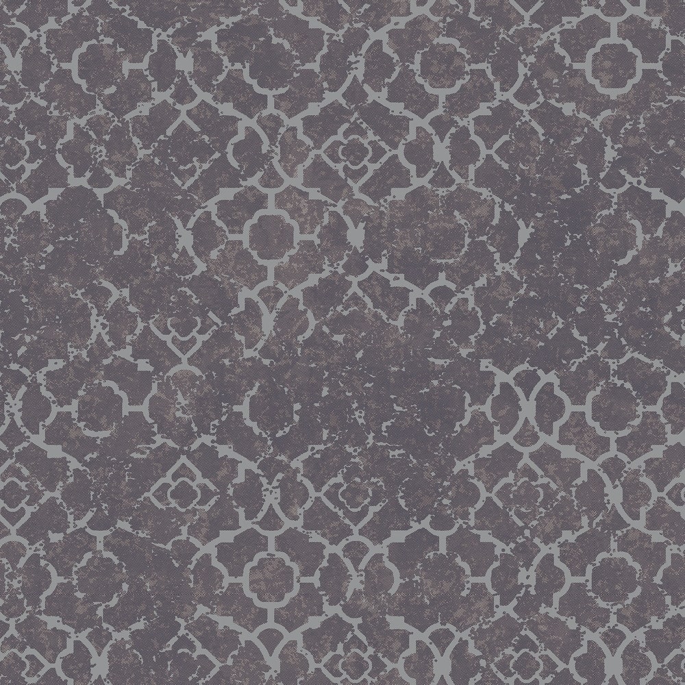 Galerie Wallcoverings Emporium 3D Embossed Aged Quatrefoil Non-woven Metallic Wallpaper Roll
