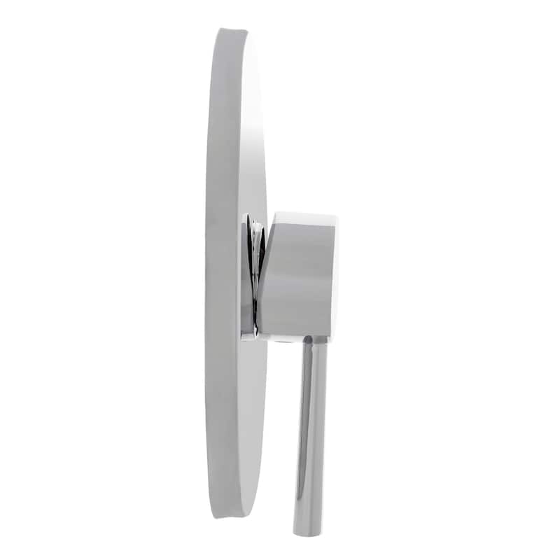 SAFAVIEH Solea Almyra Round Bathtub And Shower Faucet Set with Slim Lever Handle - 6Wx6Dx13H