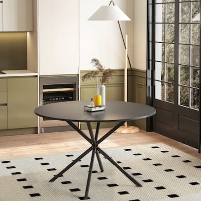 47.24'' Modern Cross Leg Round Dining Table